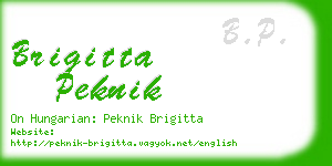 brigitta peknik business card